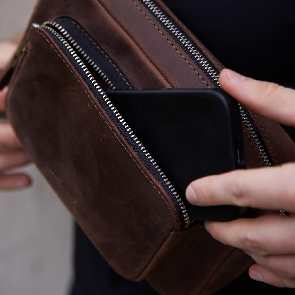 Couple Leather Bum Bag
