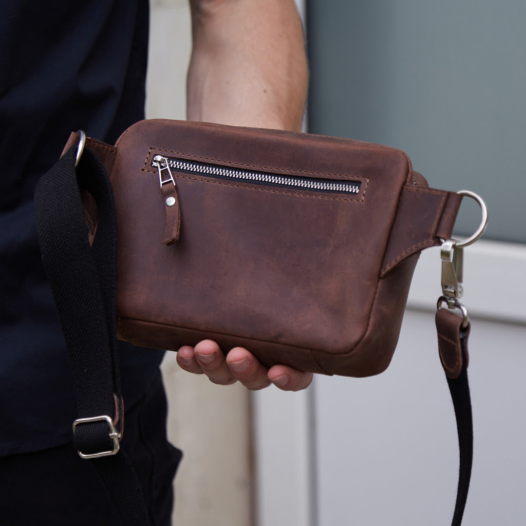 Couple Leather Bum Bag