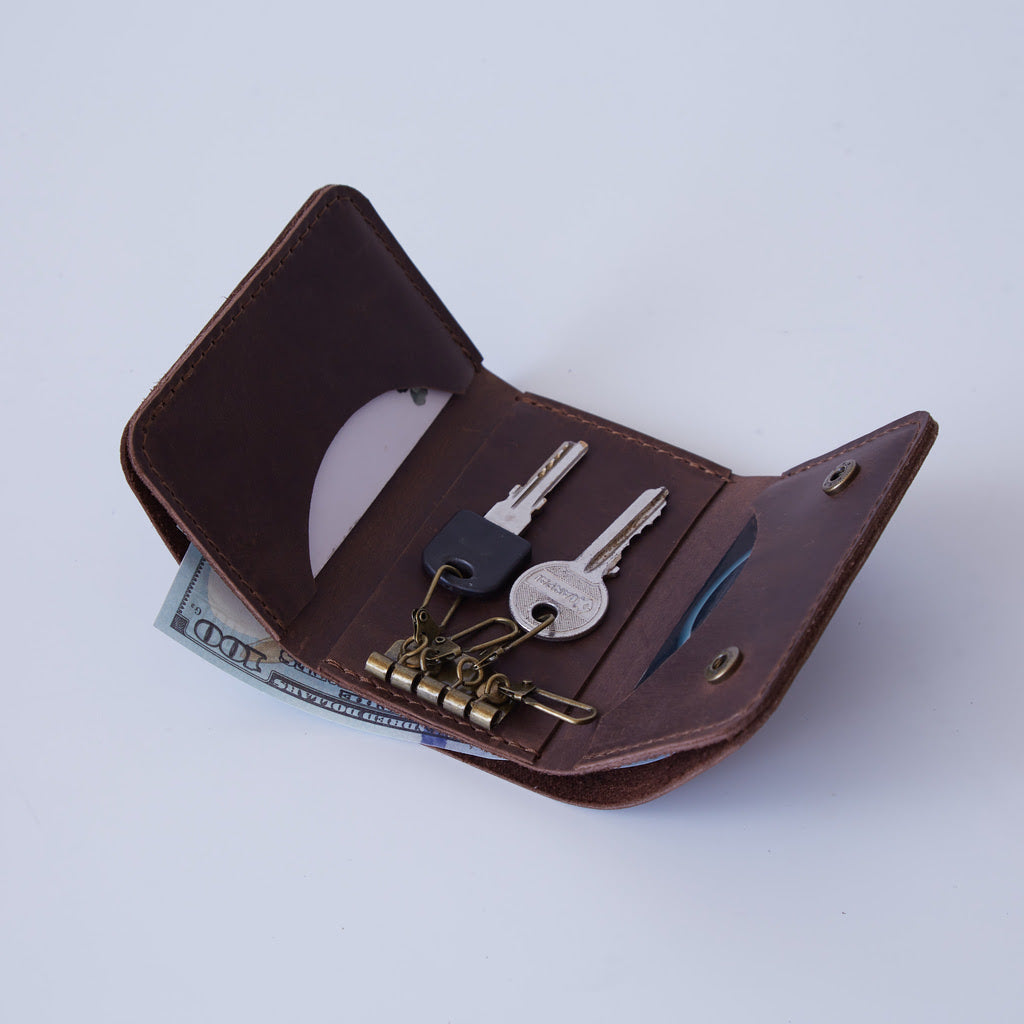 Key Plus Vintage Leather Key Holder and Wallet