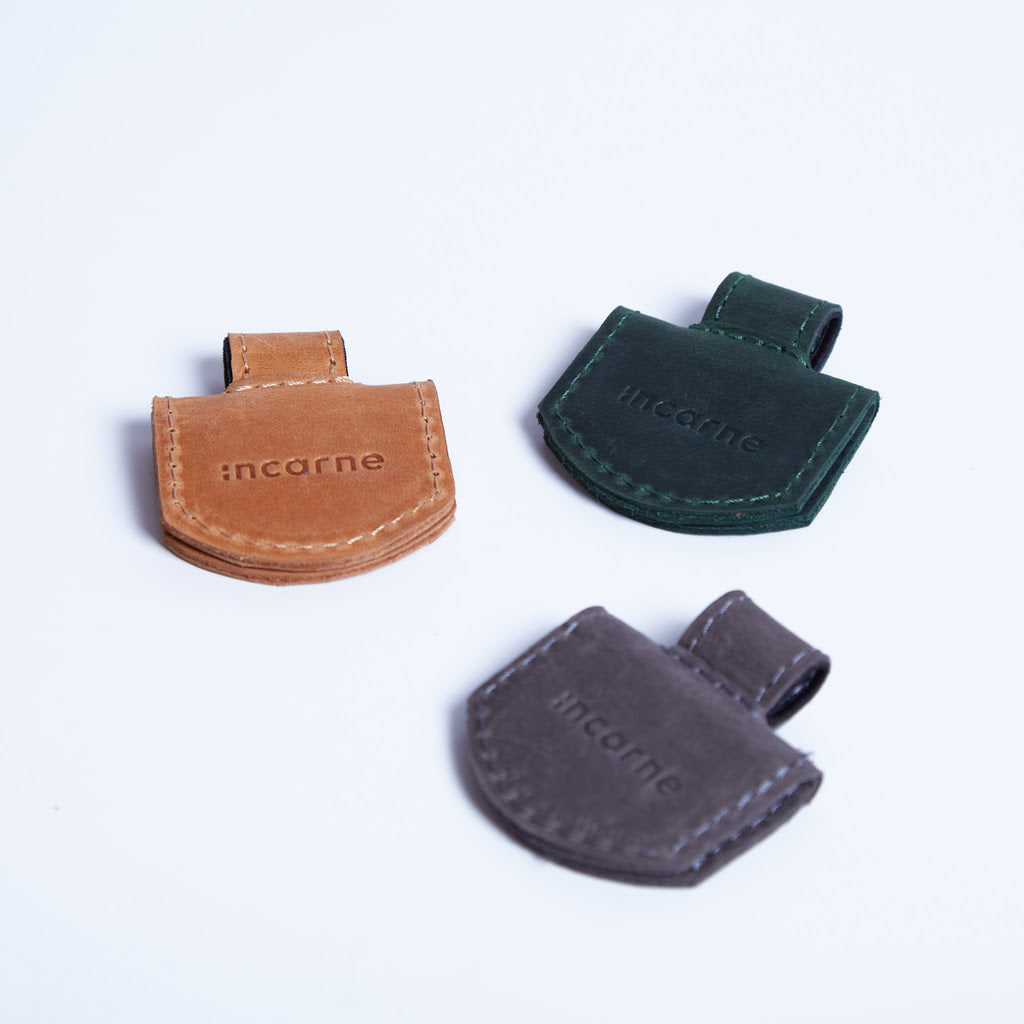 Semne de carte magnetice din piele vintage (set de 3)