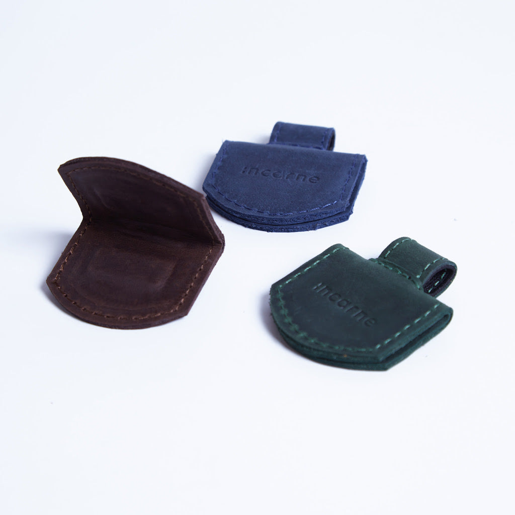 Semne de carte magnetice din piele vintage (set de 3)
