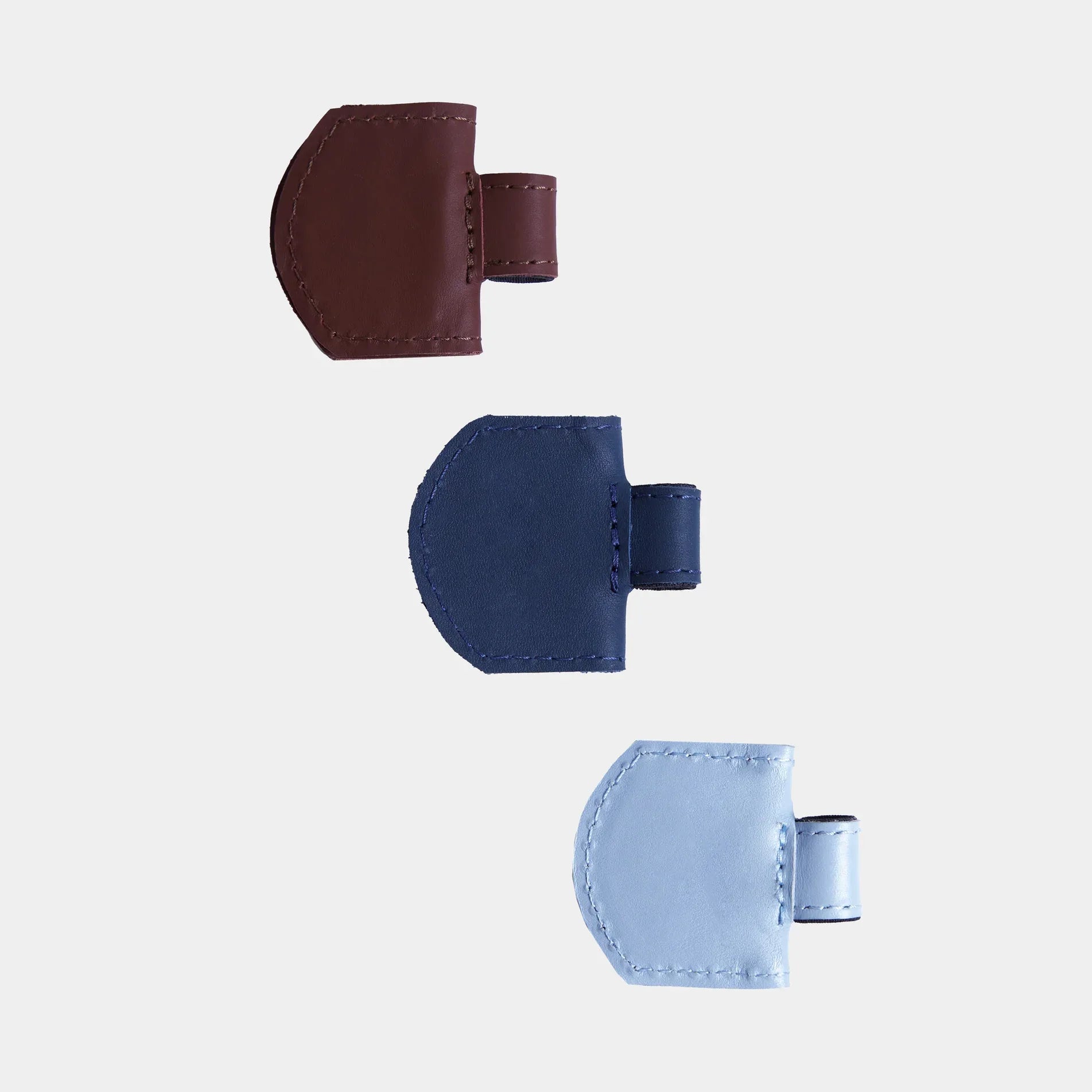 Magnetic bookmarks made from classic leather (set of 3) - INCARNE® Global