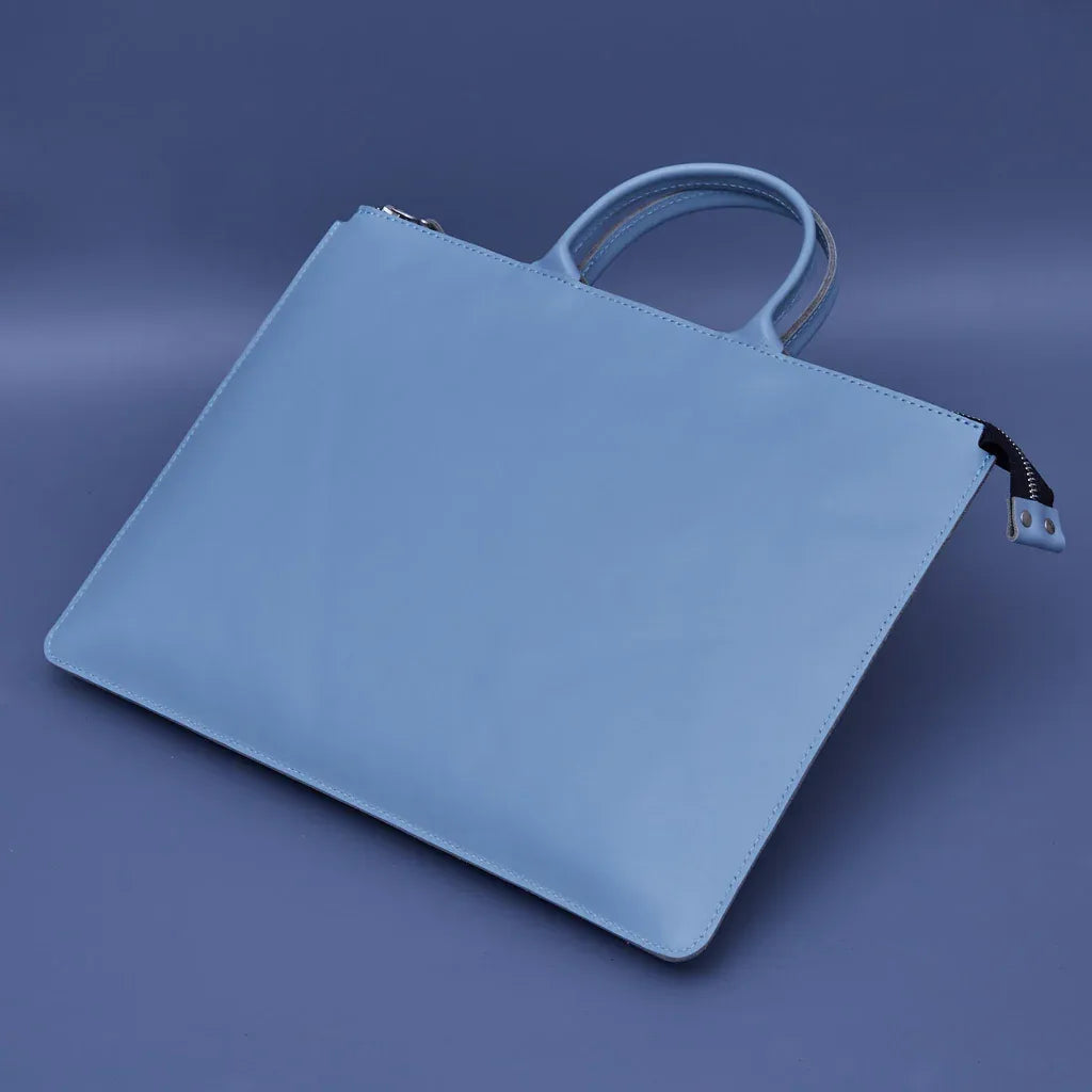 Maryland Laptop Sleeve with Handles in classic leather - INCARNE® Global