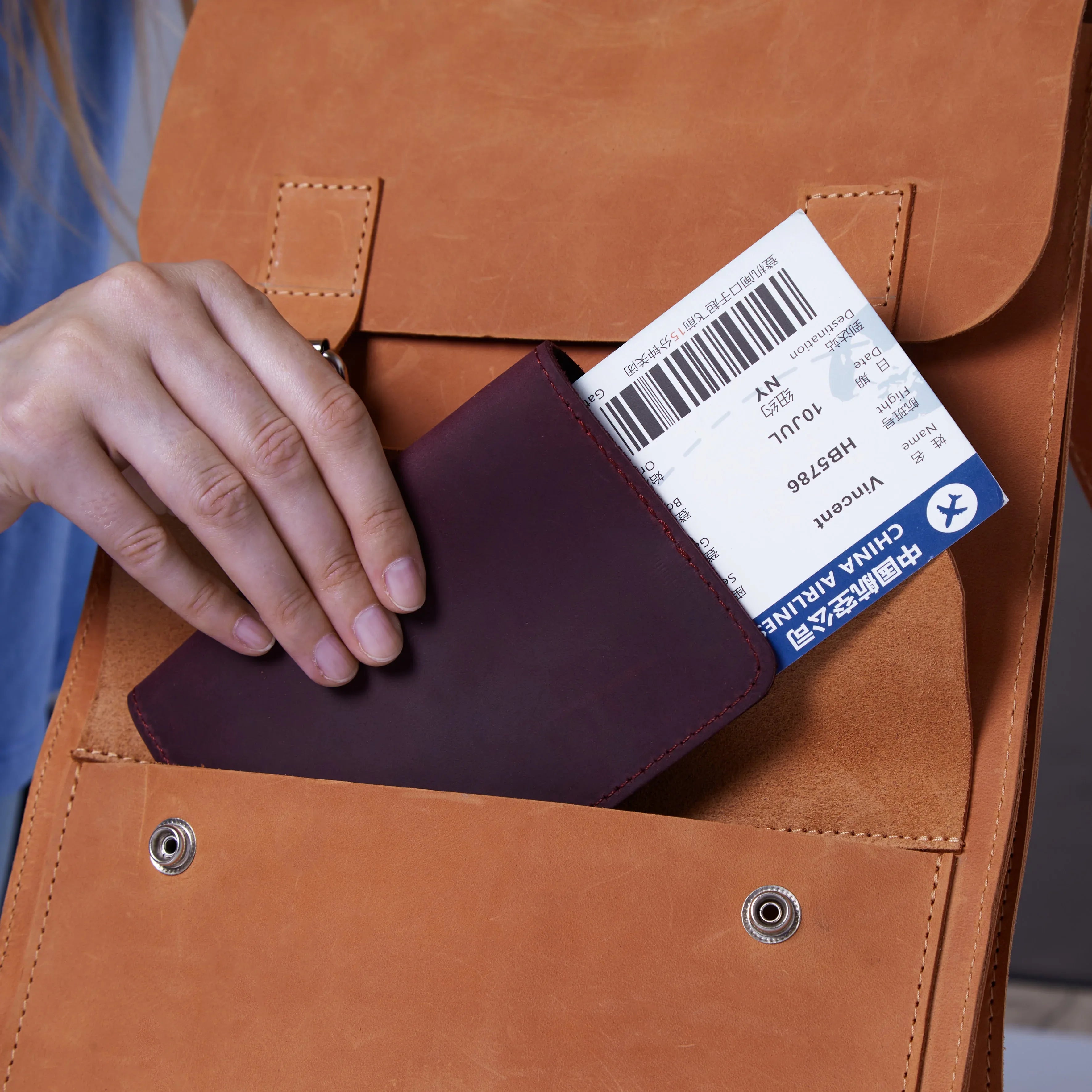 Bali Leather Passport Cover - INCARNE® Global