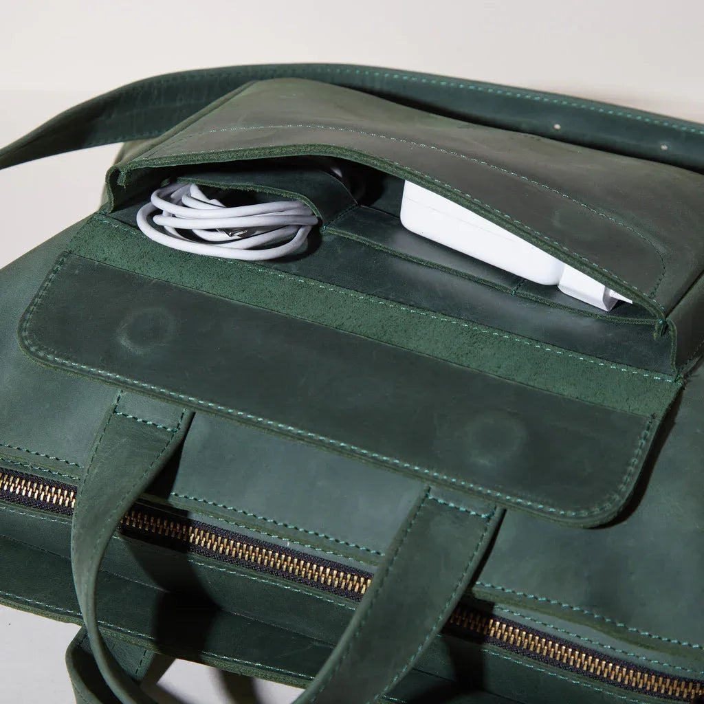 Leather Laptop Convertible Bag Voyager - INCARNE® Global