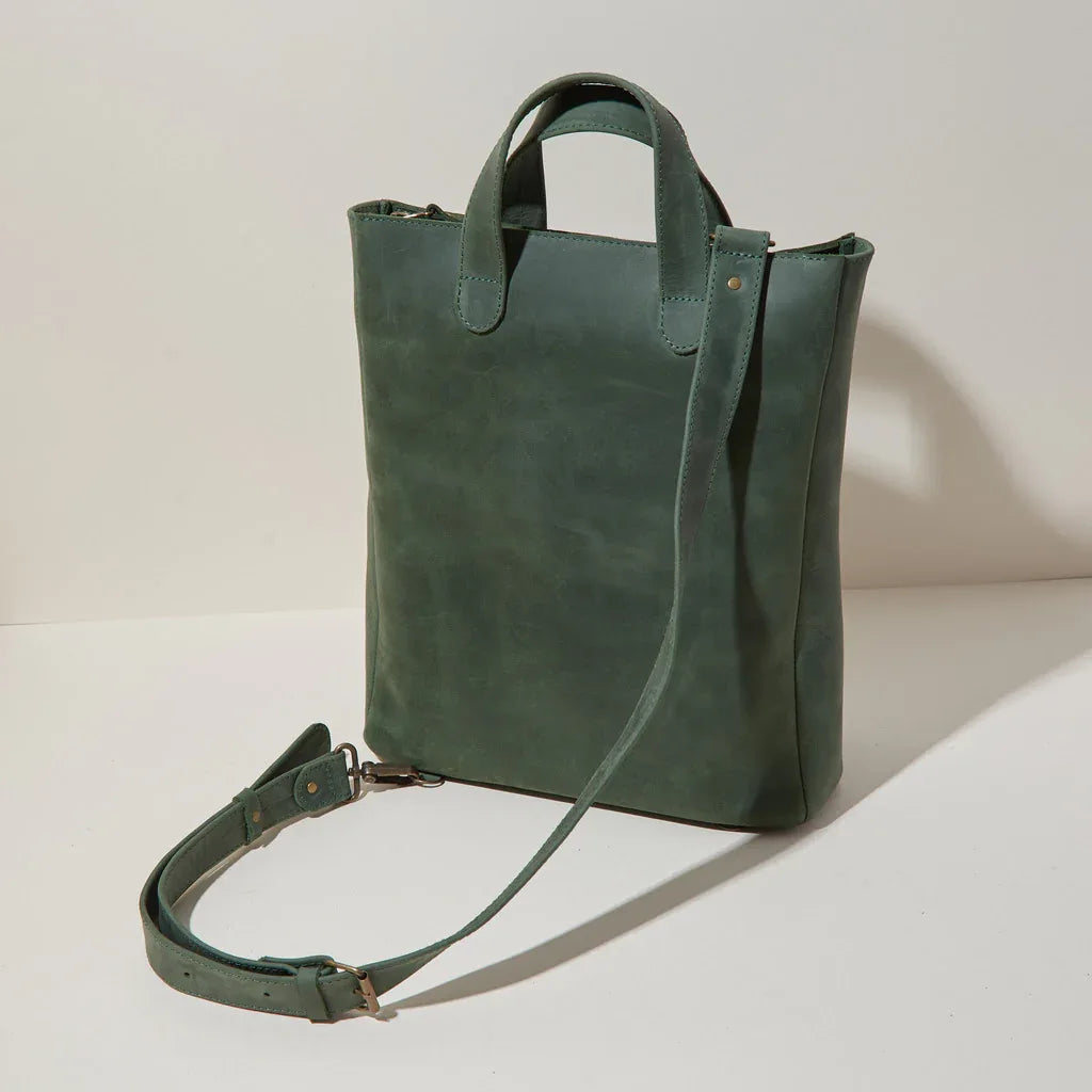 Leather Laptop Convertible Bag Voyager Long - INCARNE® Global