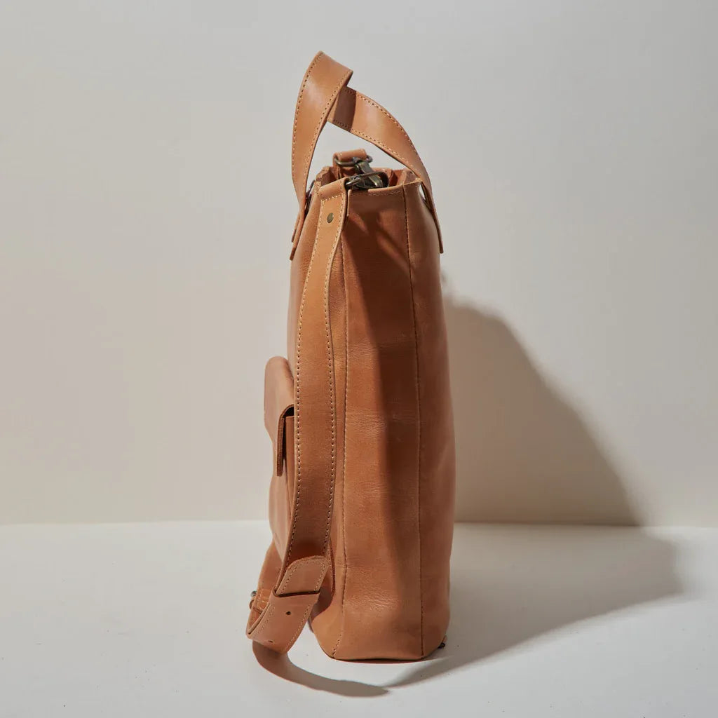 Leather Laptop Convertible Bag Voyager Long - INCARNE® Global