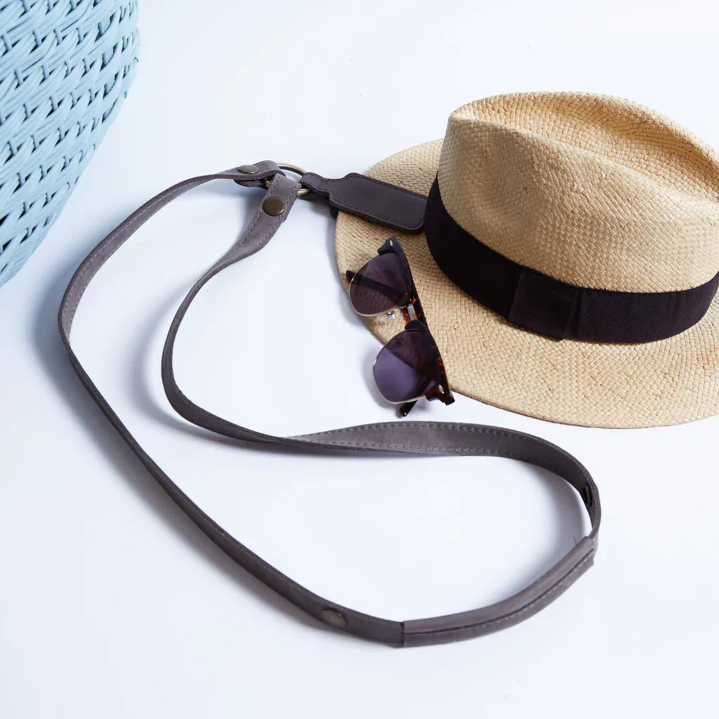 Hat Holder with Belt Made from Vintage Leather Hat Strap - INCARNE® Global
