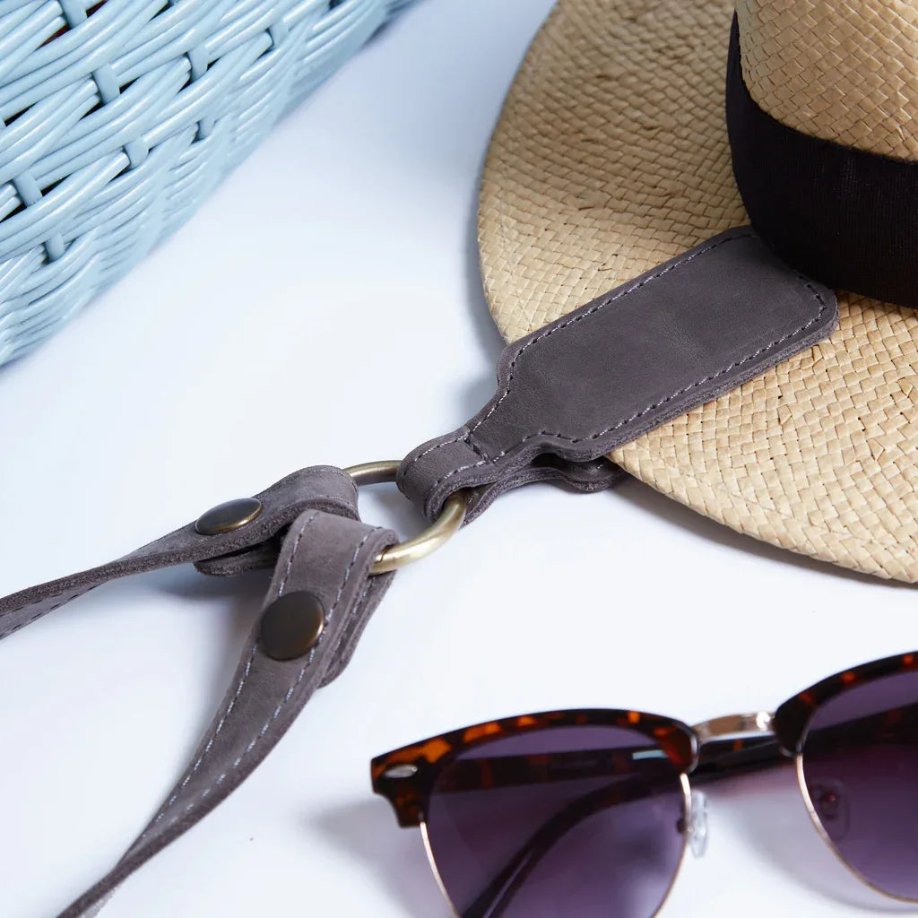 Hat Holder with Belt Made from Vintage Leather Hat Strap - INCARNE® Global