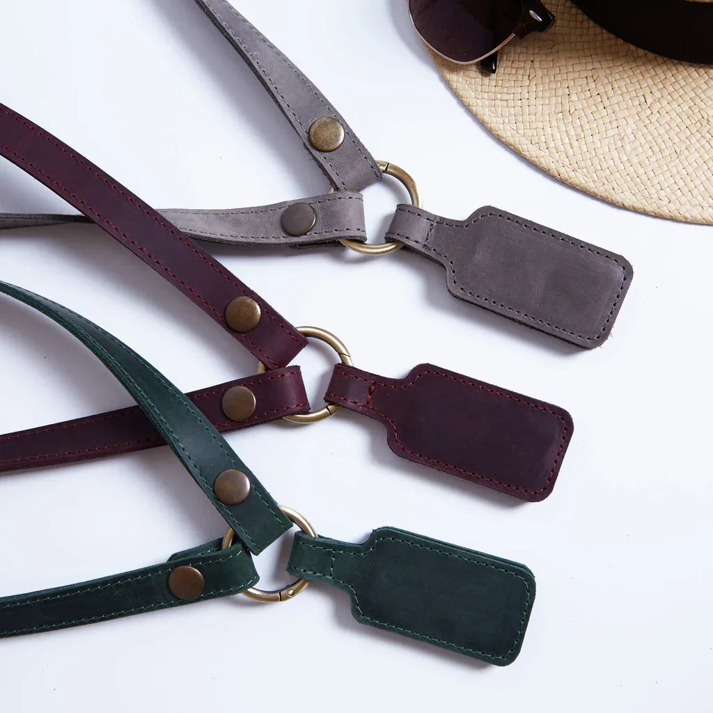 Hat Holder with Belt Made from Vintage Leather Hat Strap - INCARNE® Global