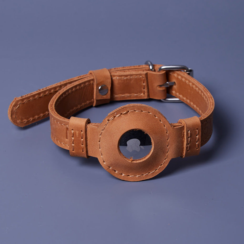 Collar de cuero Tiny Air Collar para cachorros, perros pequeños y medianos