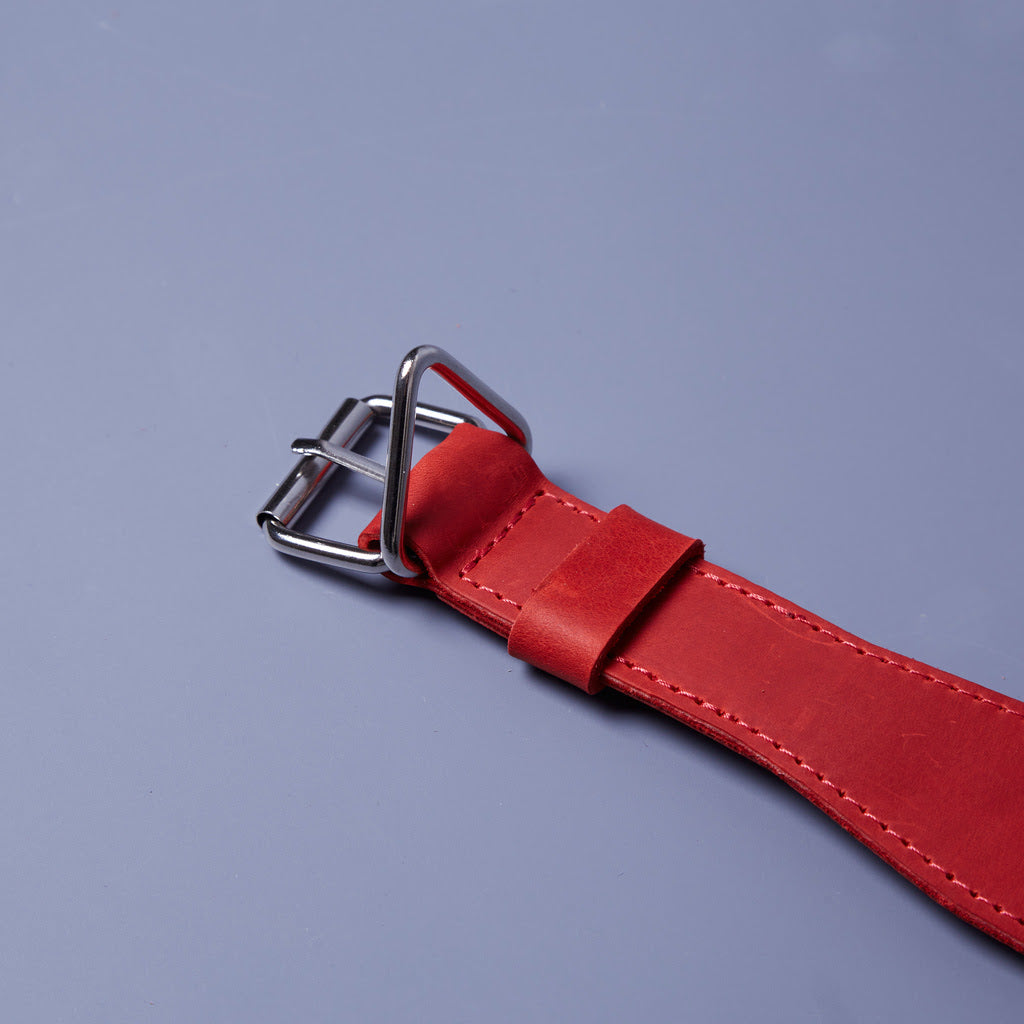 Skórzana obroża Air Collar dla średnich ras psów z uchwytem AirTag