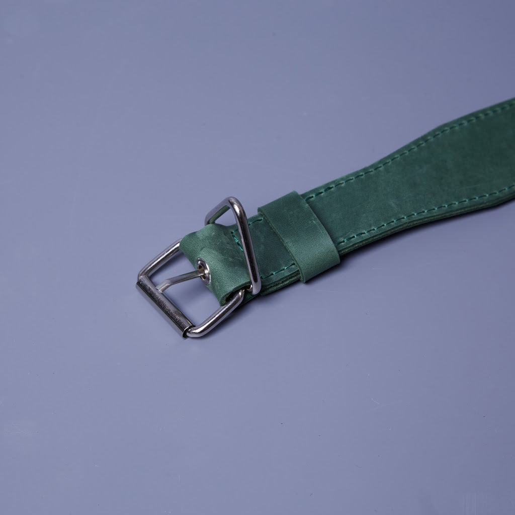 Skórzana obroża Air Collar dla średnich ras psów z uchwytem AirTag