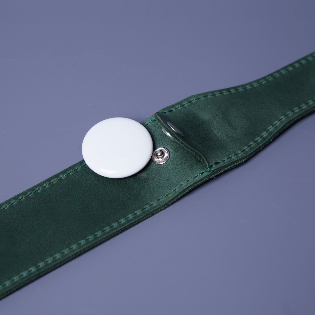 Skórzana obroża Air Collar dla średnich ras psów z uchwytem AirTag