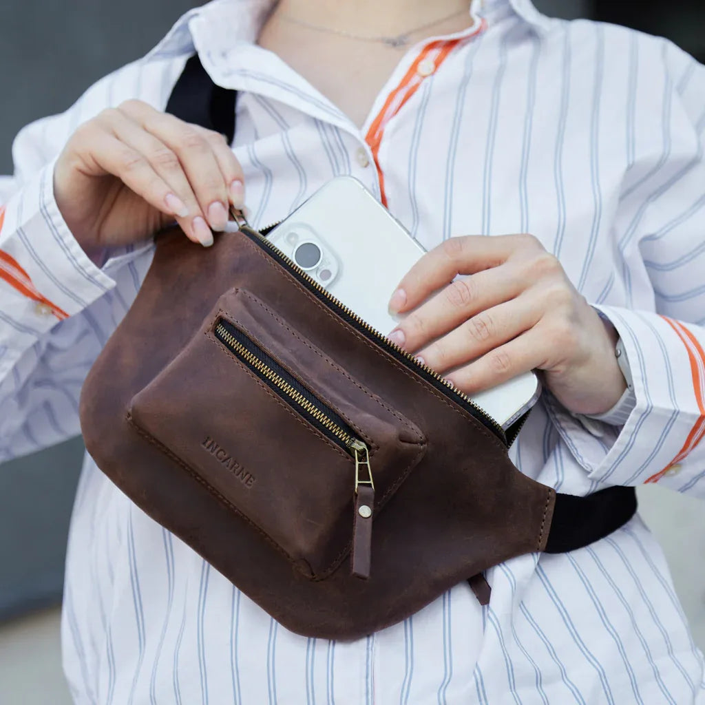 Beltee Leather Bum Bag - INCARNE® Global