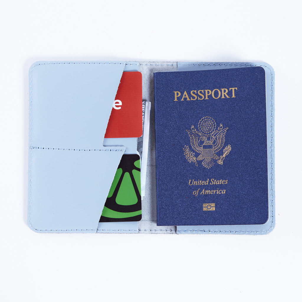 Étui pour passeport avec le grand sceau des États-Unis en cuir classique
