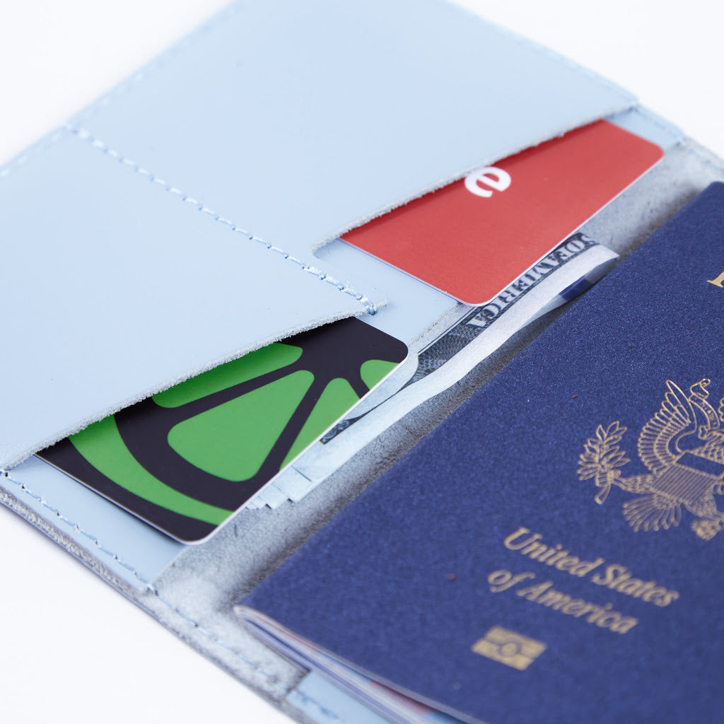 Étui pour passeport avec le grand sceau des États-Unis en cuir classique
