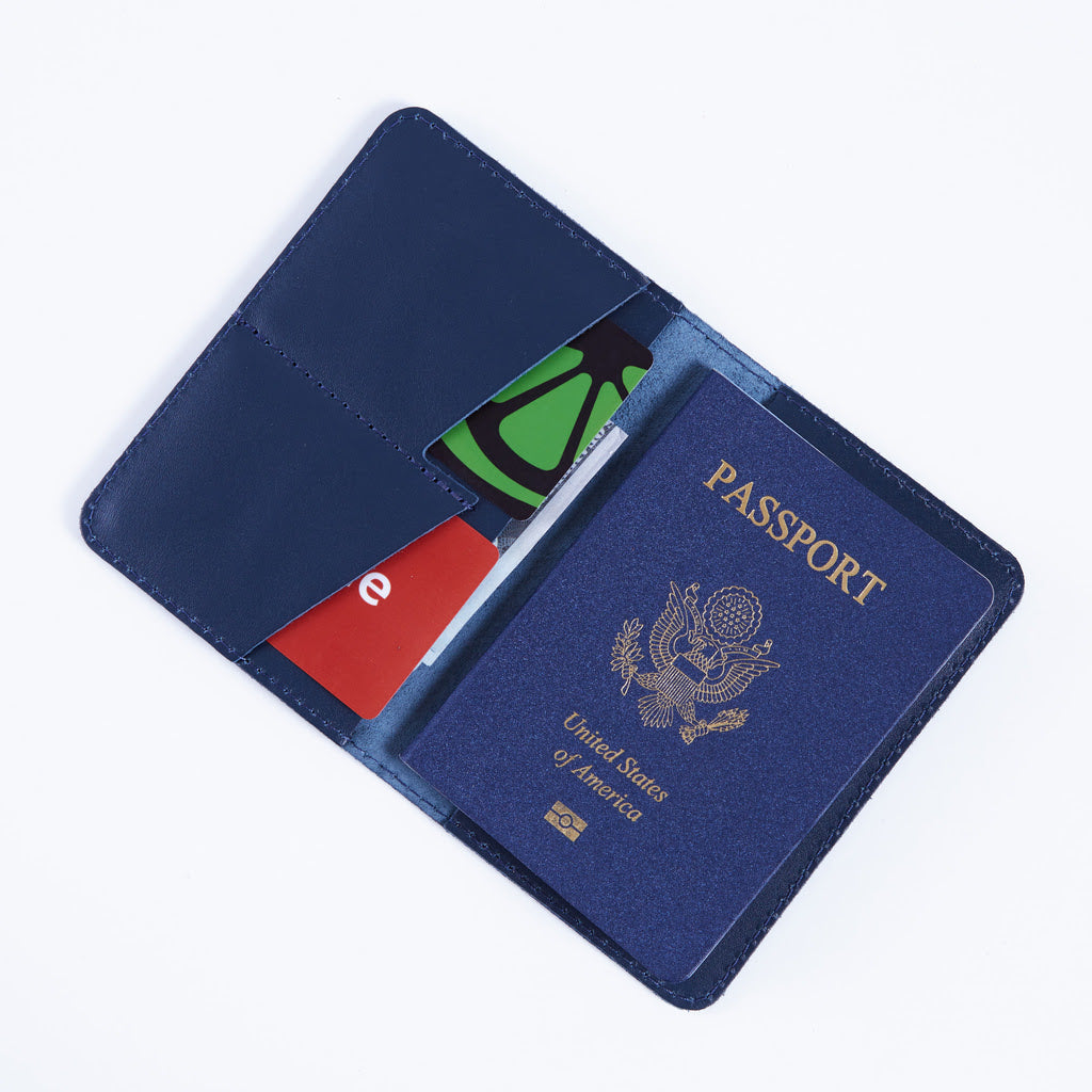 Étui pour passeport avec le grand sceau des États-Unis en cuir classique