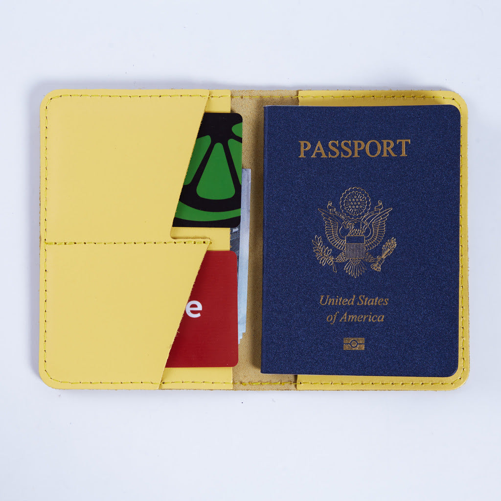 Étui pour passeport avec le grand sceau des États-Unis en cuir classique