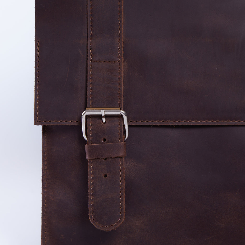 Gloria Lederrucksack mit Laptopfach