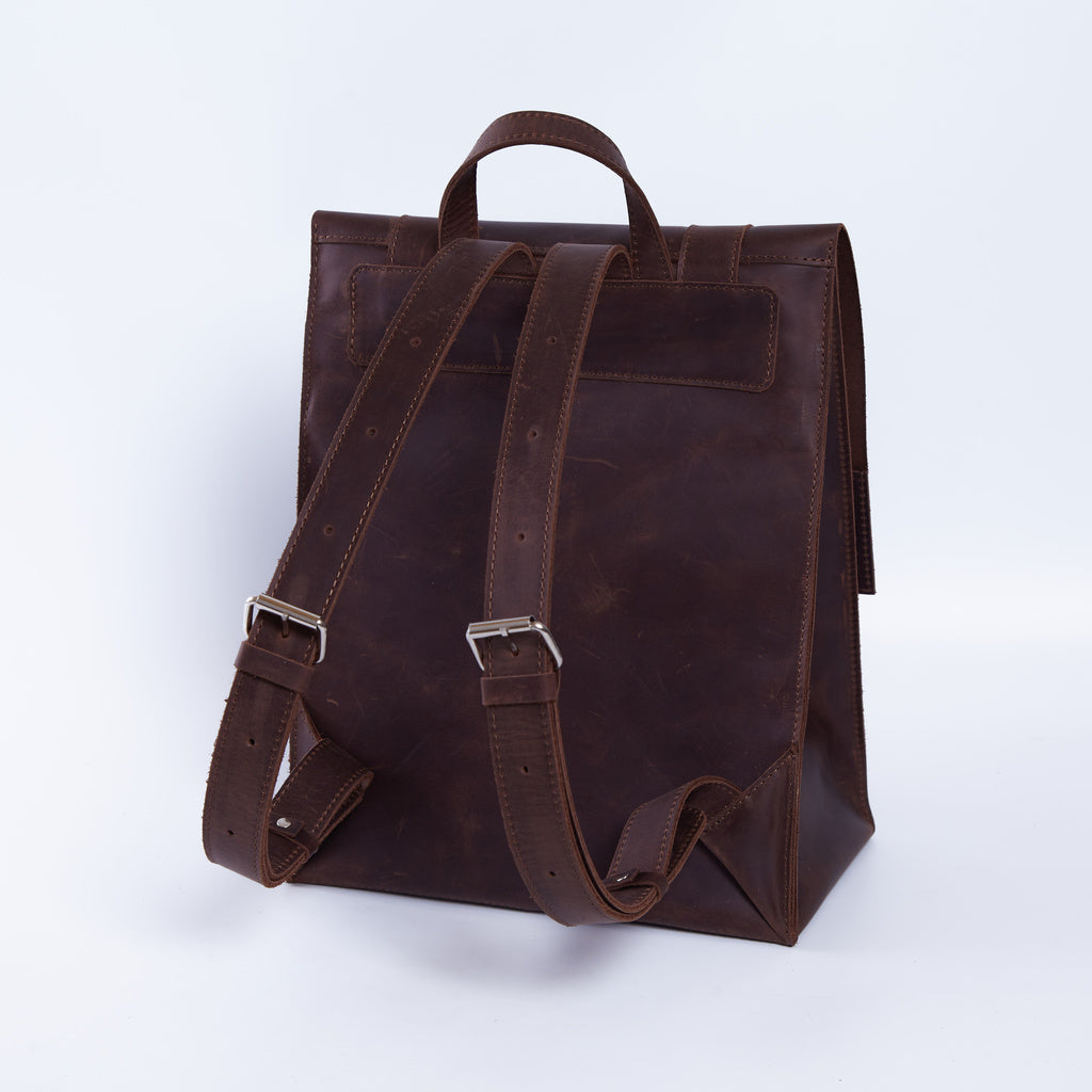 Gloria Lederrucksack mit Laptopfach