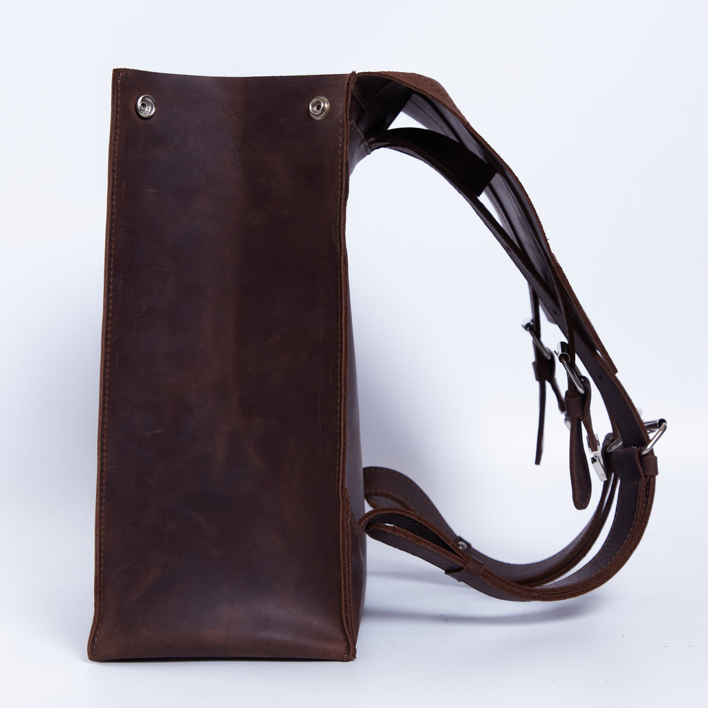 Gloria Lederrucksack mit Laptopfach