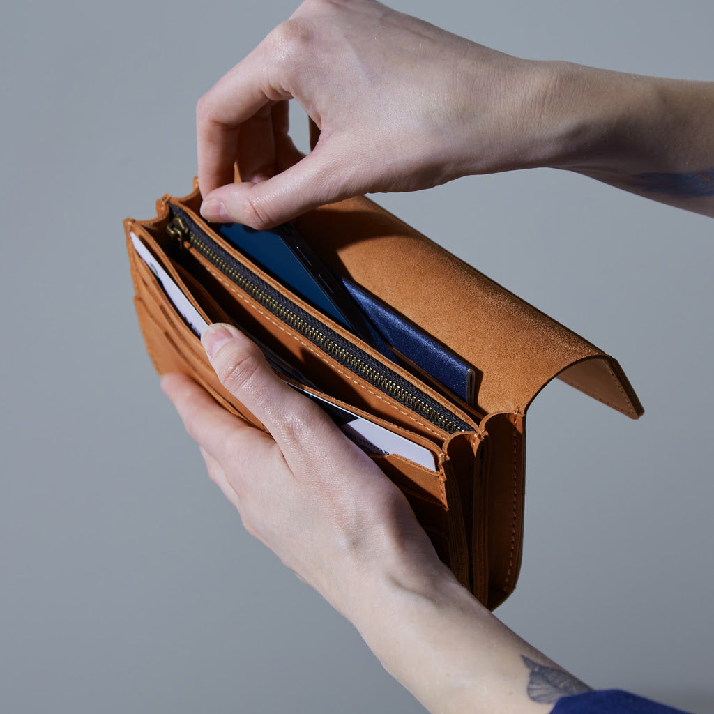 Simple Capacious Leather Wallet