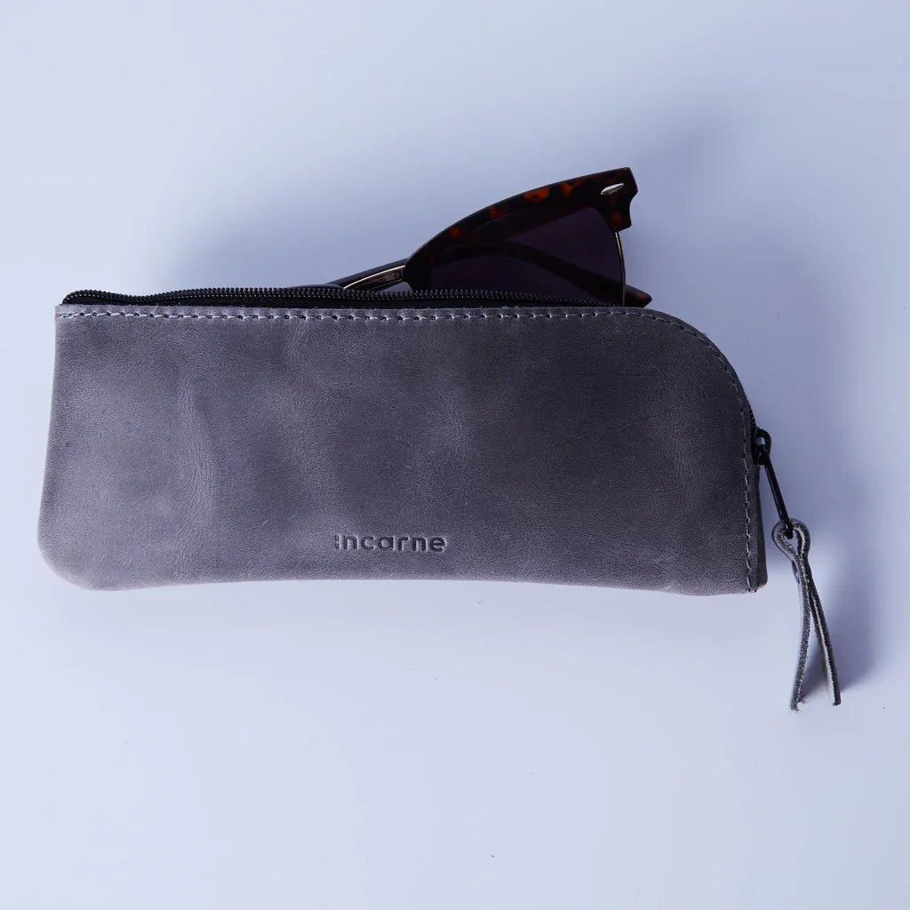 Leaf Leather Eyeglass Case - INCARNE® Global
