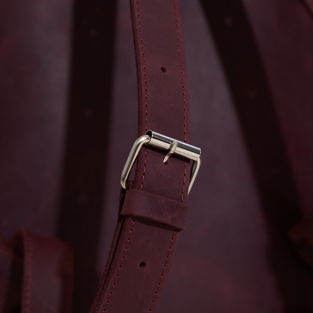 Gloria Lederrucksack mit Laptopfach