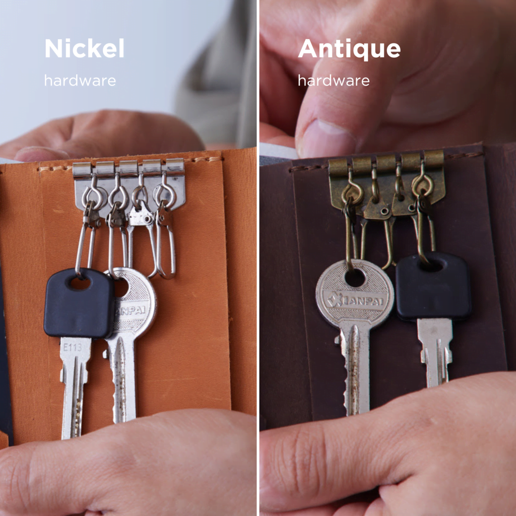 Key Plus Vintage Leather Key Holder and Wallet
