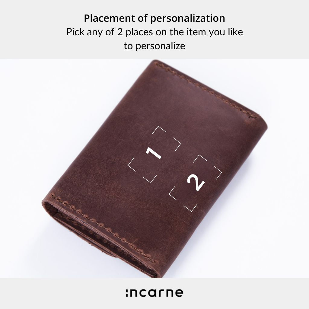 Lean Compact RFID-blocking wallet made of vintage leather