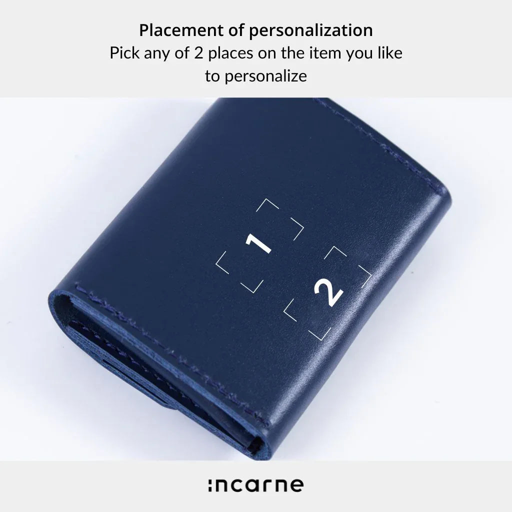 Lean compact wallet made of classic leather - INCARNE® Global