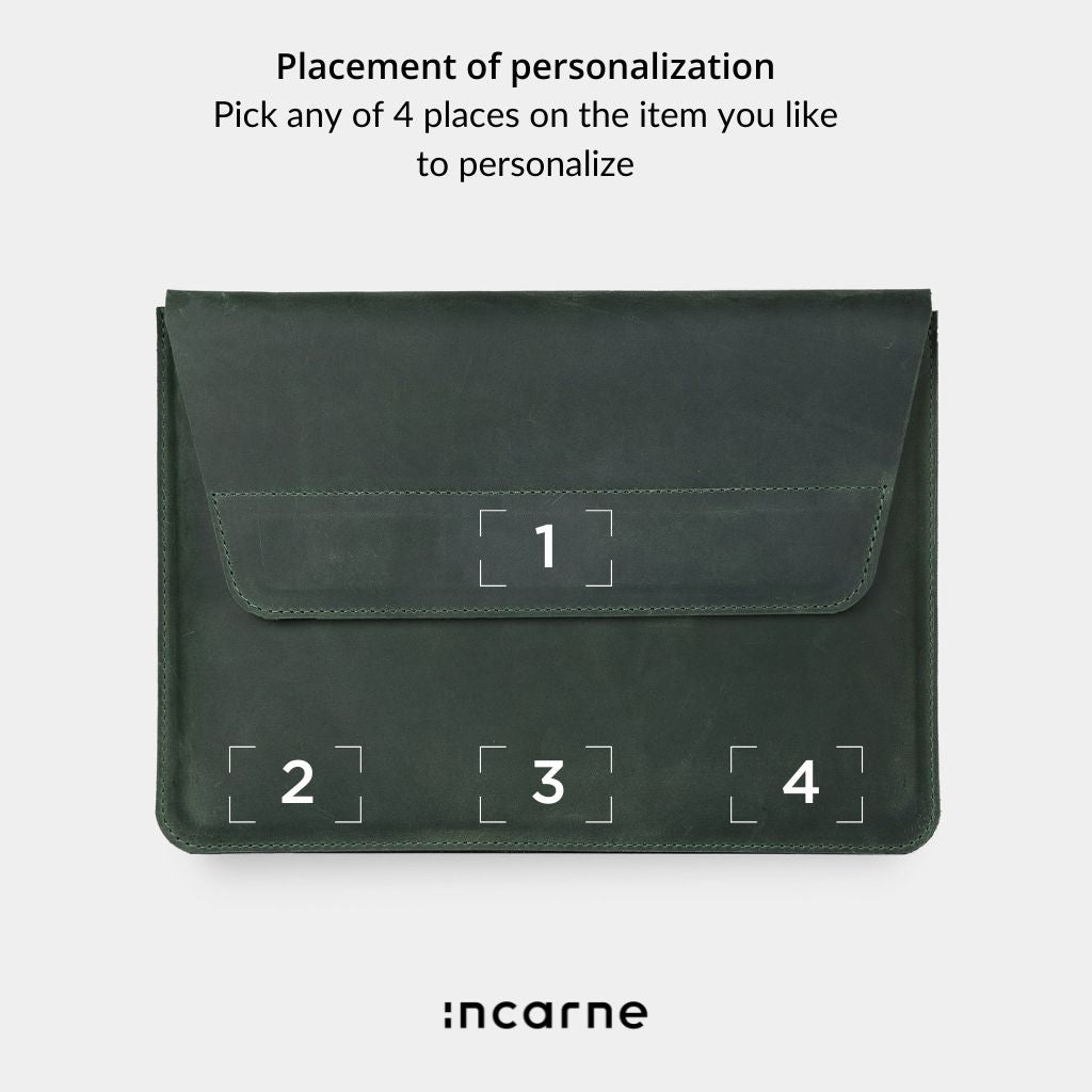 Line Laptop Sleeve, Green (vintage)