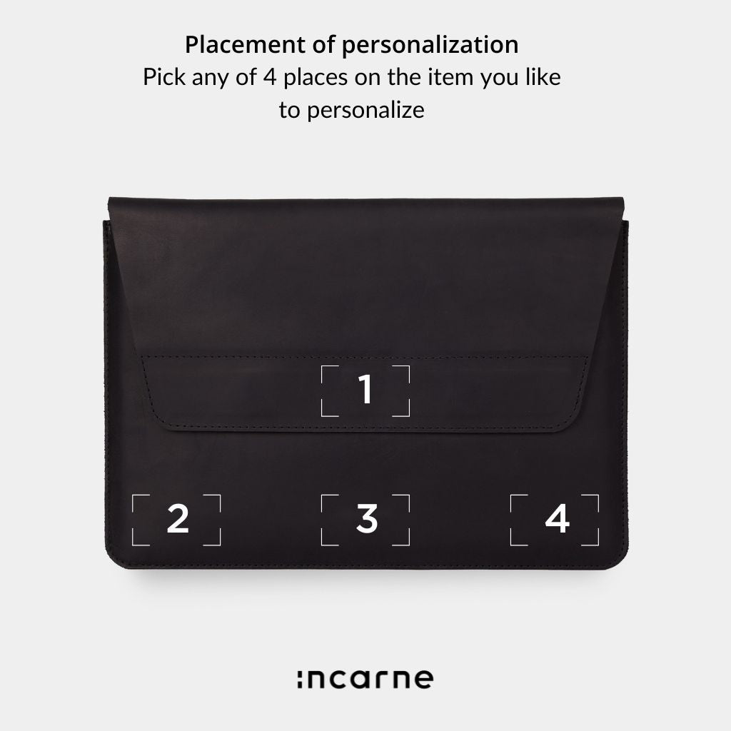 Line Laptop Sleeve, Black (vintage)