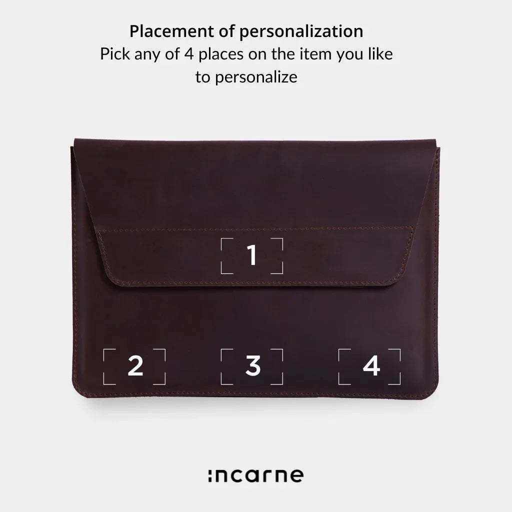 Line Laptop Sleeve, Brown (vintage) - INCARNE® Global