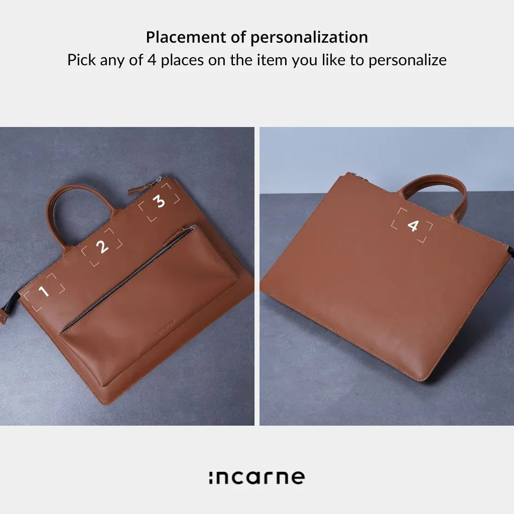 Maryland iPad Pro Sleeve with Handles in classic leather - INCARNE® Global