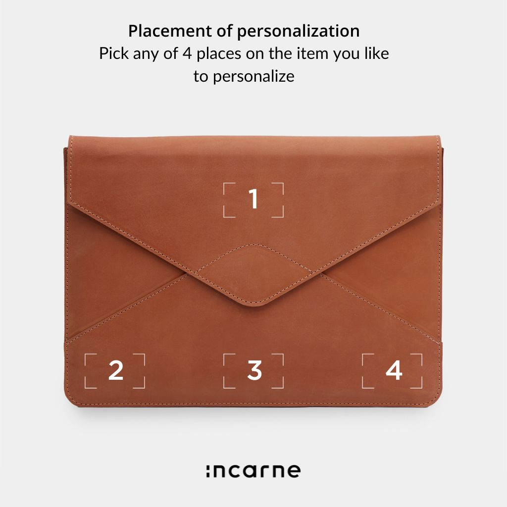 Message Laptop Sleeve, Cognac (vintage)