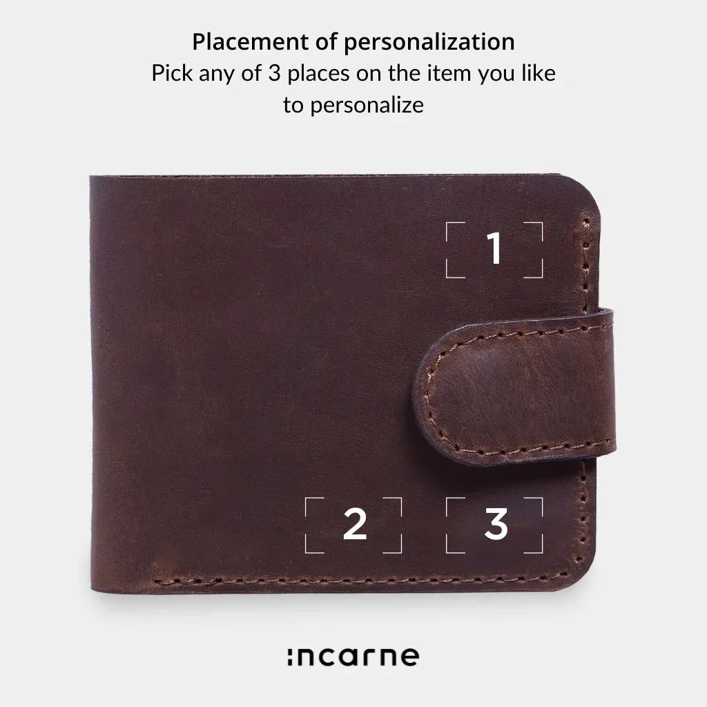 Mini Jack wallet made from vintage leather - INCARNE® Global