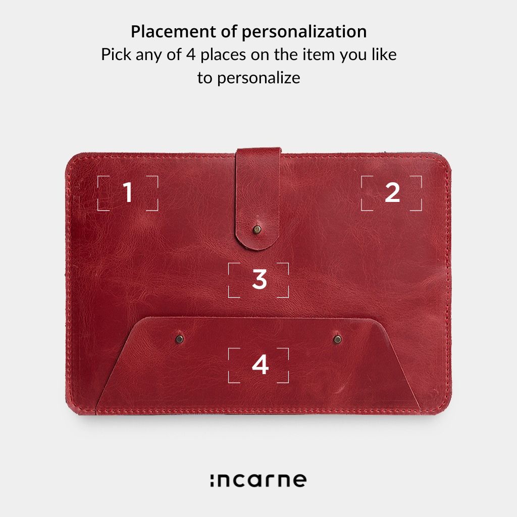 Leather Remarkable 2 Sleeve with Pencil Holder — Oakland