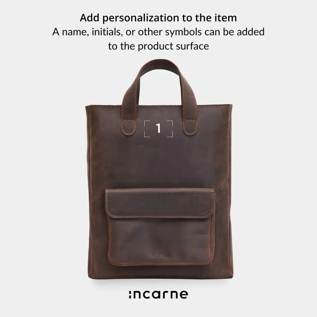 Leather Laptop Convertible Bag Voyager Long - INCARNE® Global