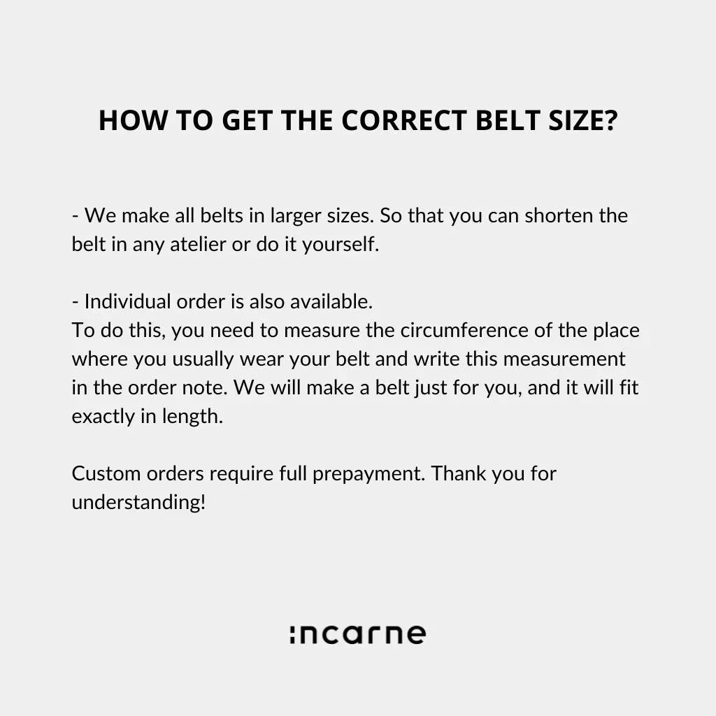 New Parallel Belt, Cognac - INCARNE® Global