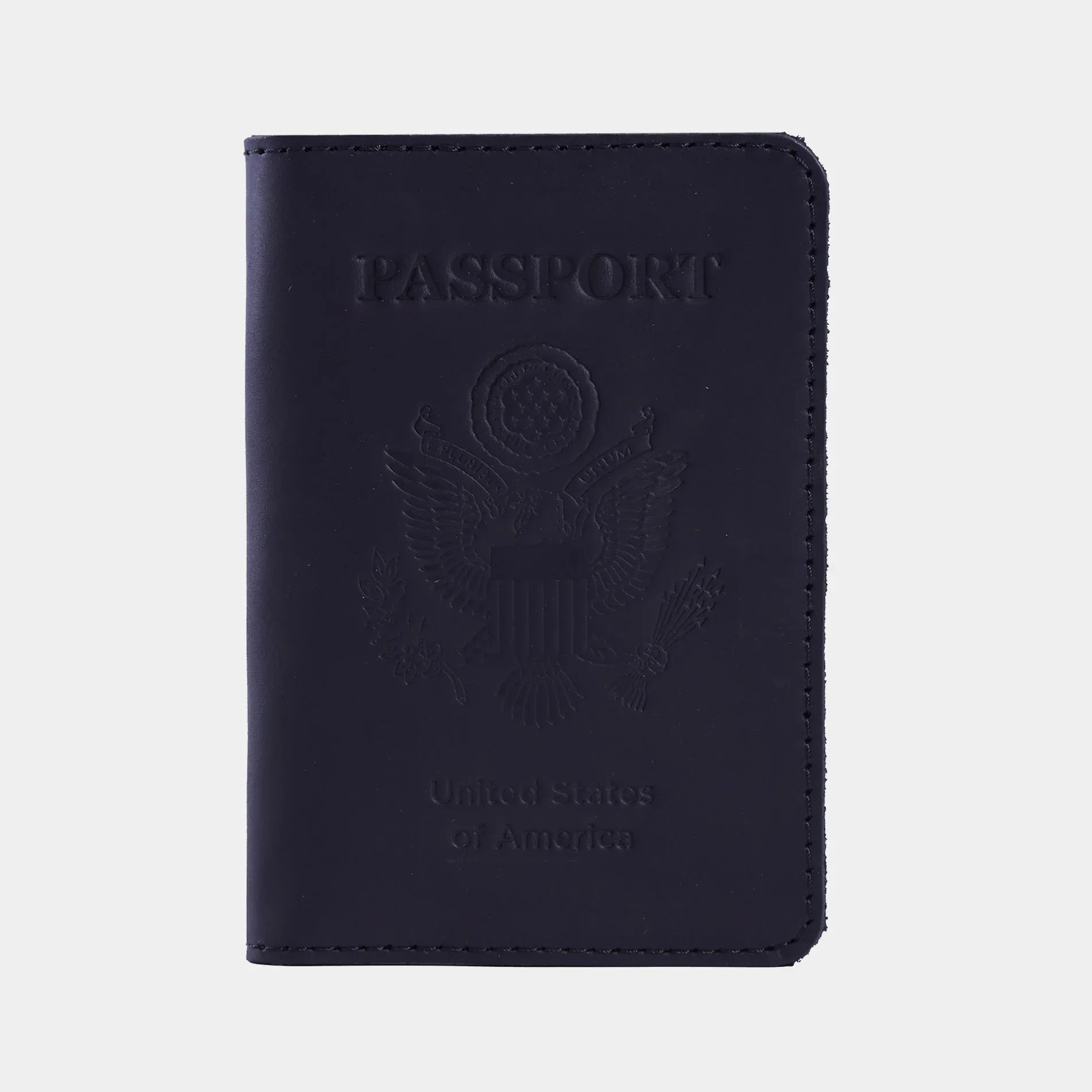 Passport Cover with the Great Seal of the United States Made from Vintage Leather - INCARNE® Global