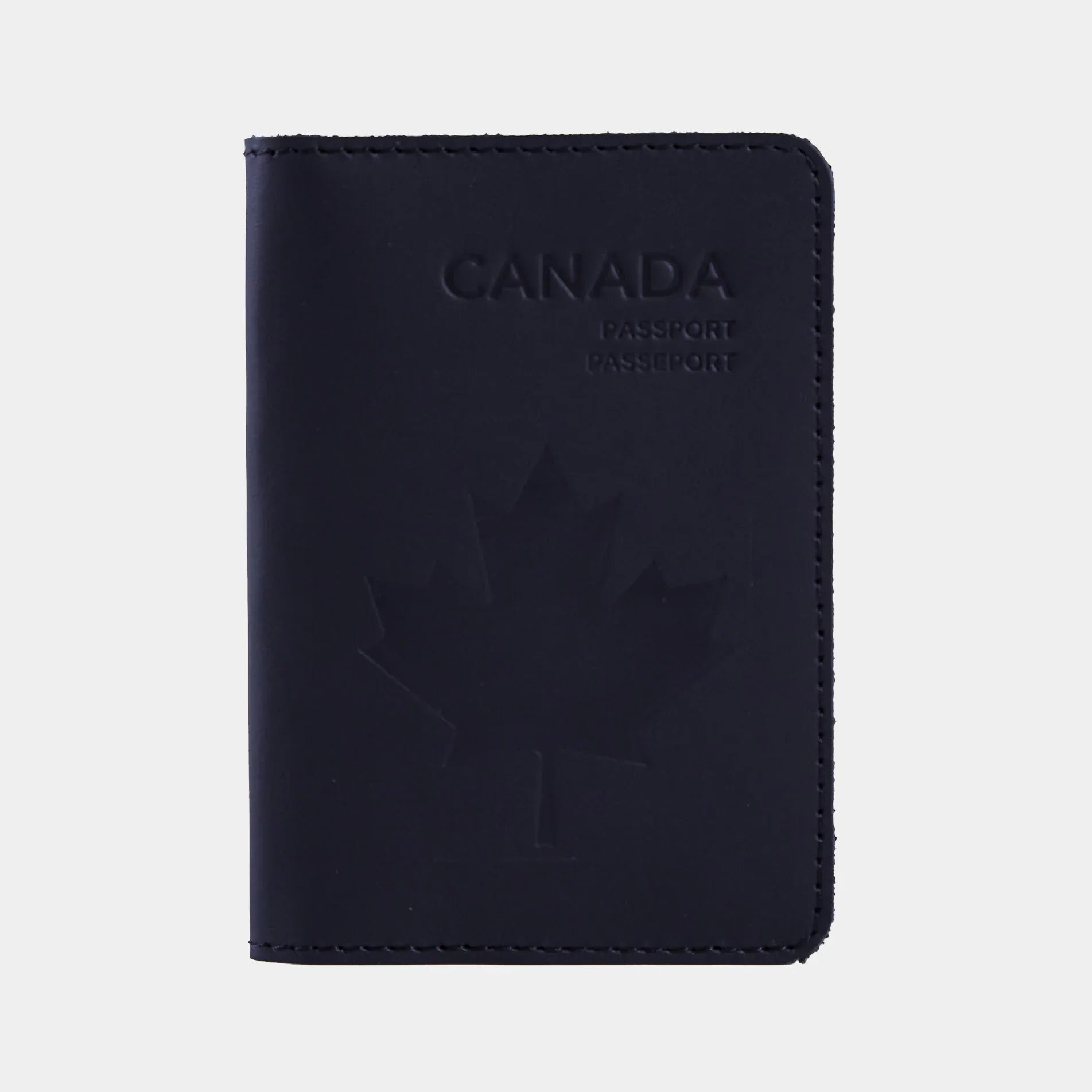 Passport cover with the national symbol of Canada мade from vintage leather - INCARNE® Global