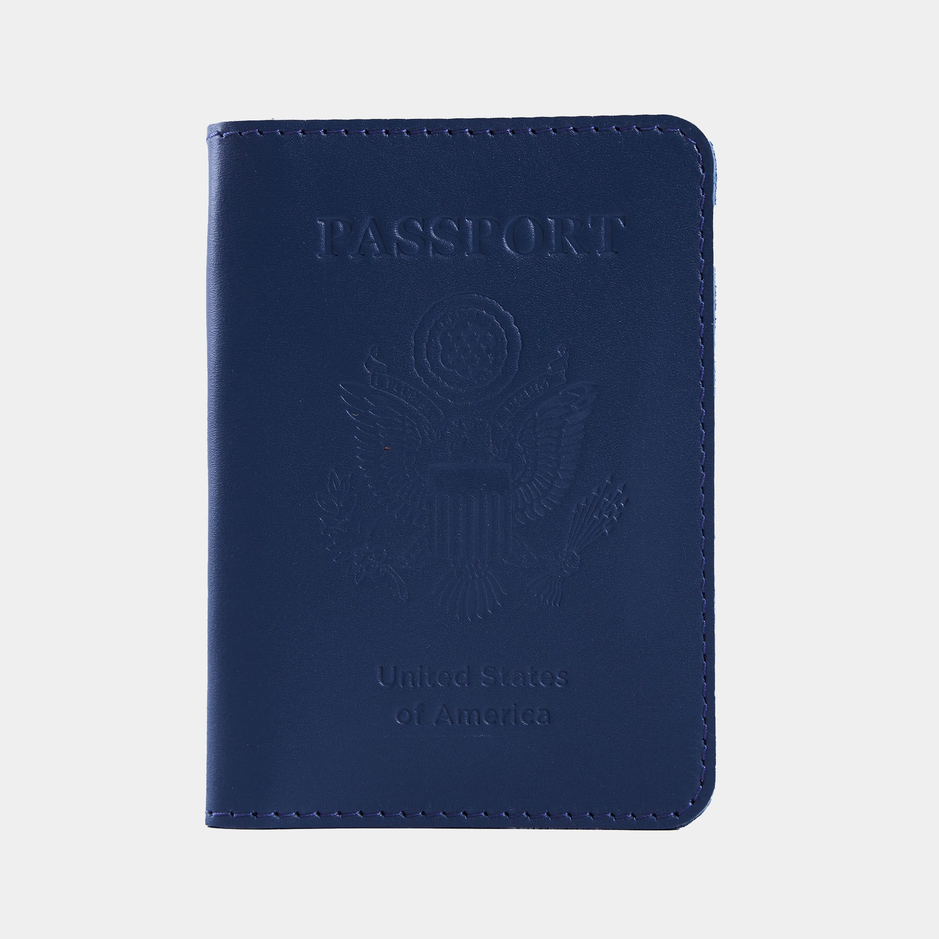 Étui pour passeport avec le grand sceau des États-Unis en cuir classique