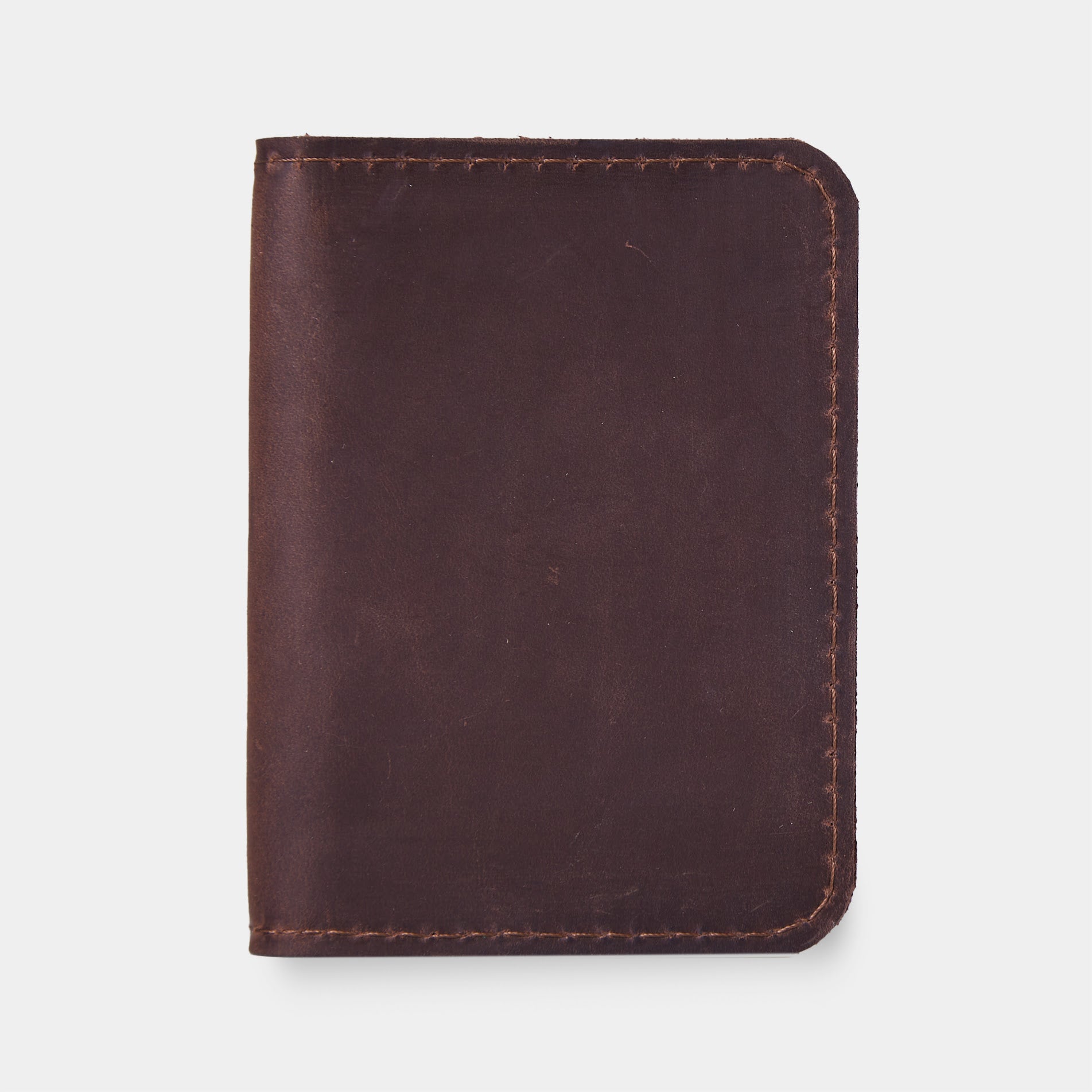 Leather holder for ID card and driver's license