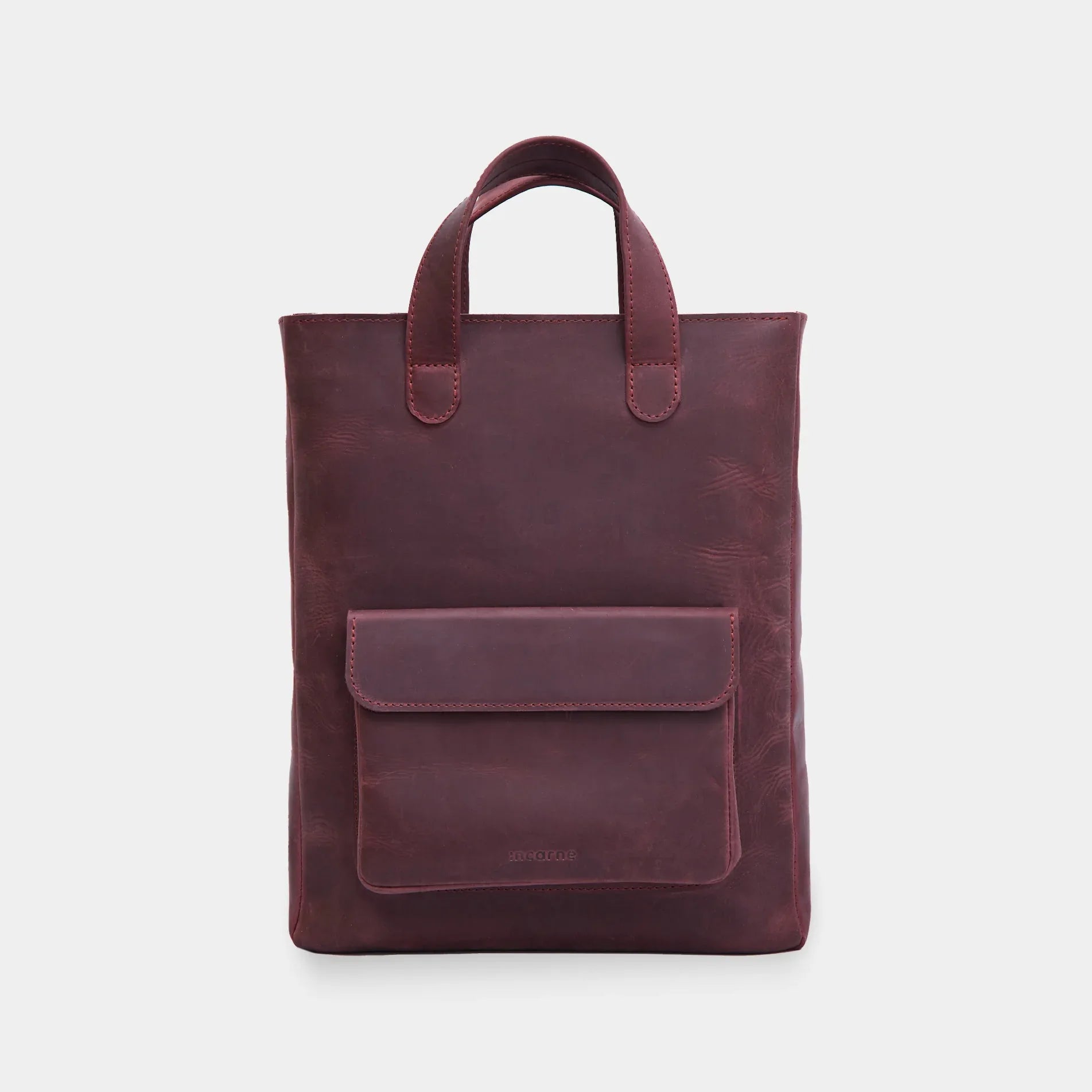 Leather Laptop Convertible Bag Voyager Long - INCARNE® Global