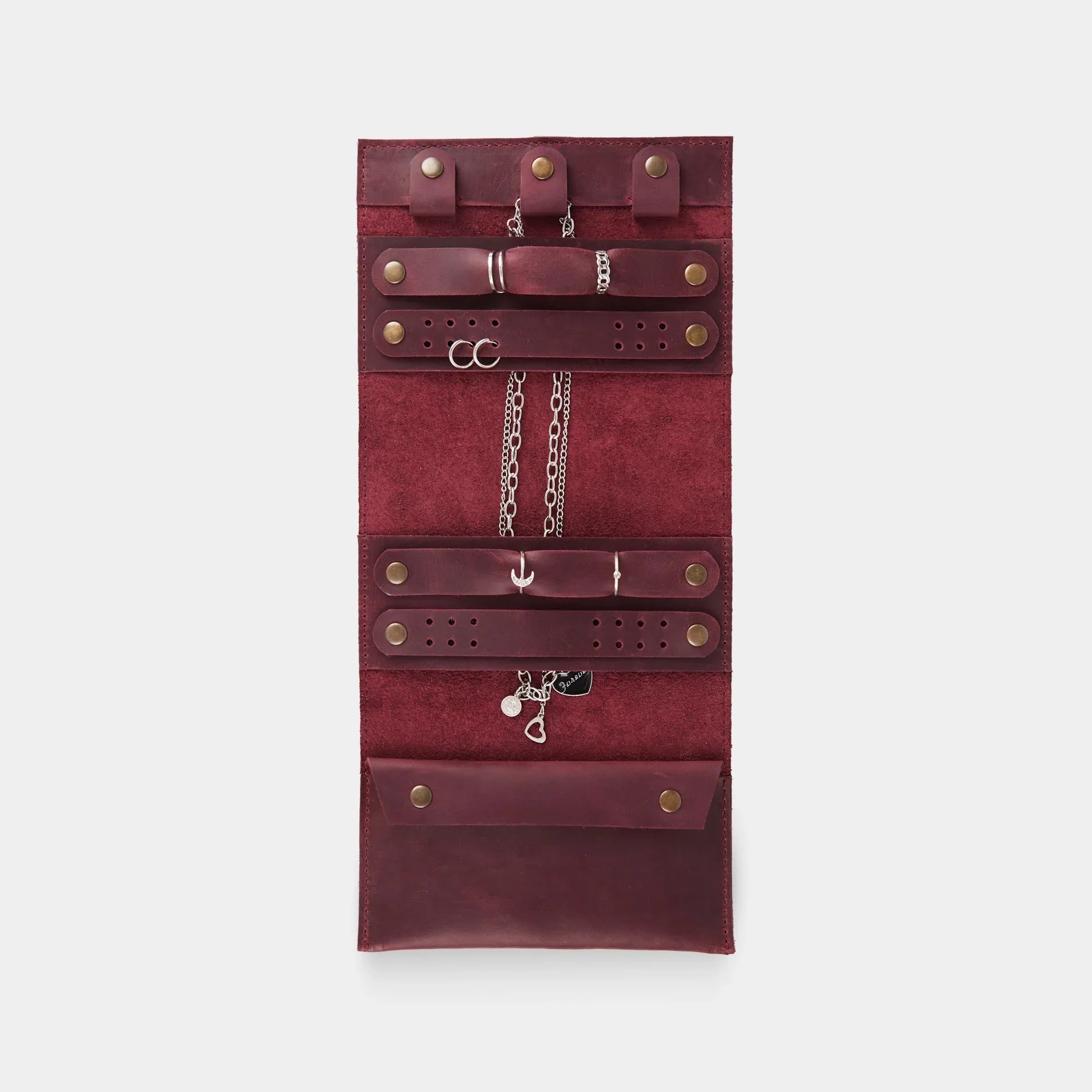 Beauty Weekend vintage leather jewelry organizer - INCARNE® Global