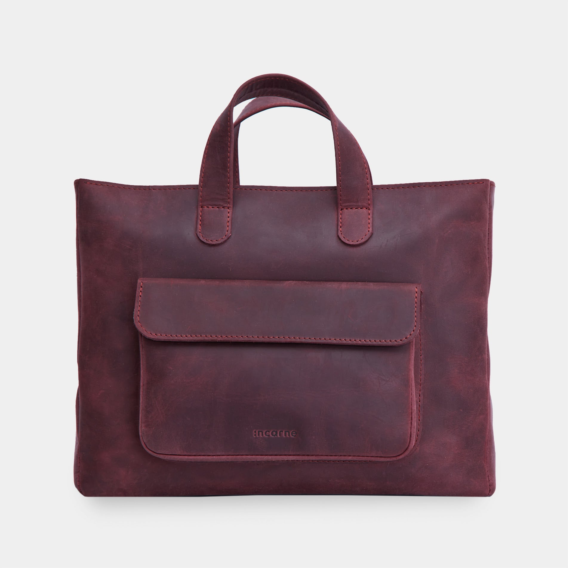 Laptop-Umwandeltasche aus Leder Voyager