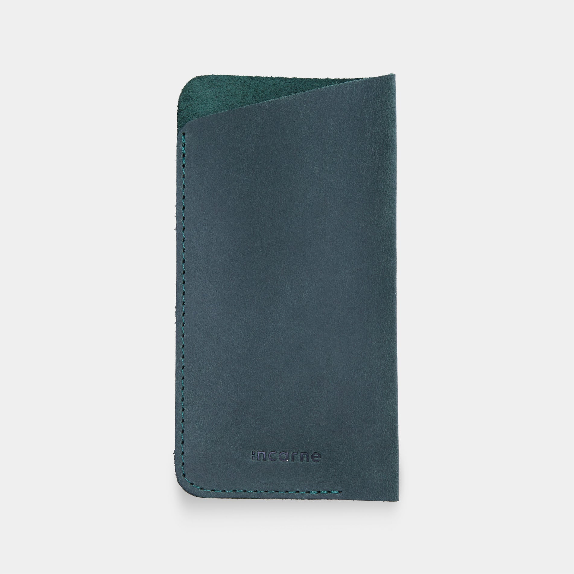 Captura de estuche de anteojos de cuero