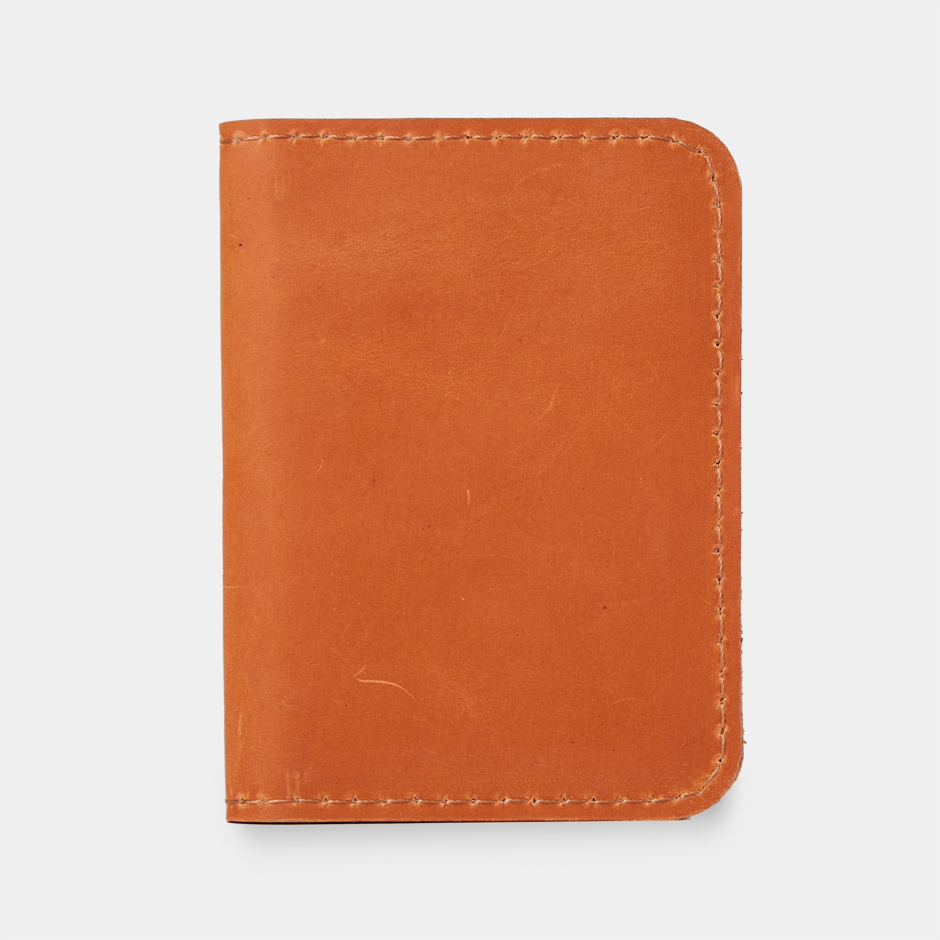 Leather holder for ID card and driver's license